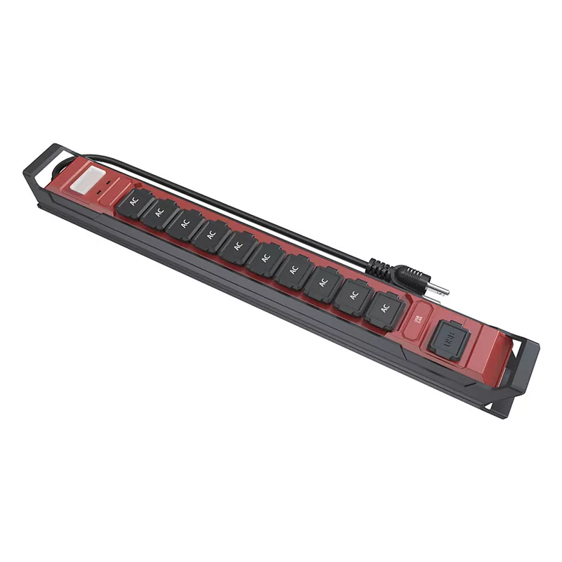 10 lizdų Neperšlampama USB 3.4a maitinimo juosta