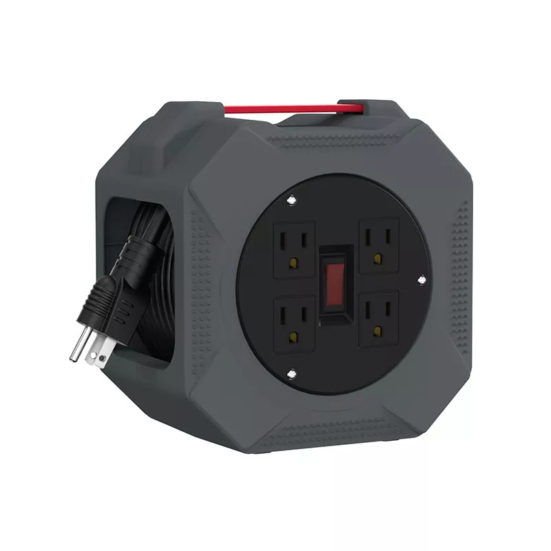 4 lizdai Plastikinio laido ritė 30 pėd 4 lizdai Plastikinio laido ritė 30 pėd