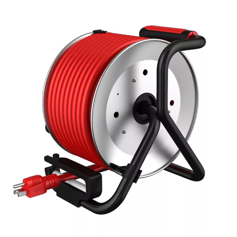 4 Outlets USB2.4a Metalinės laido ritės 50 pėdų