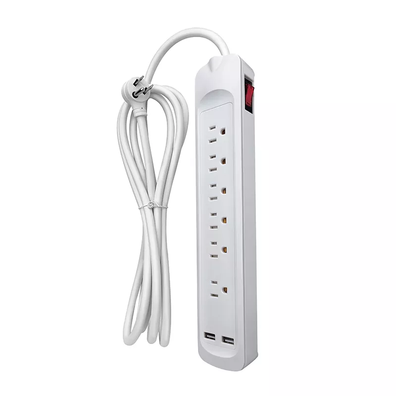 6 lizdai USB maitinimo juosta
